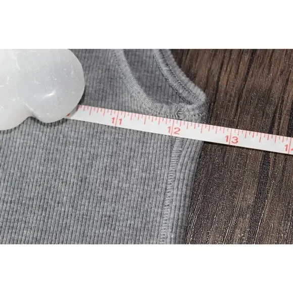 Skims Ribbed Tank Gray Soft Loungewear Top Women’s Casual Sleepwear XL Stretchy - Picture 6 of 7